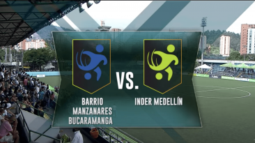 Barrio Manzanares (Bucaramanga) vs INDER Medellín